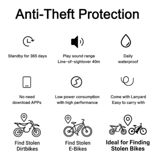 AirTag Bike Tracker - Compatible with Find My